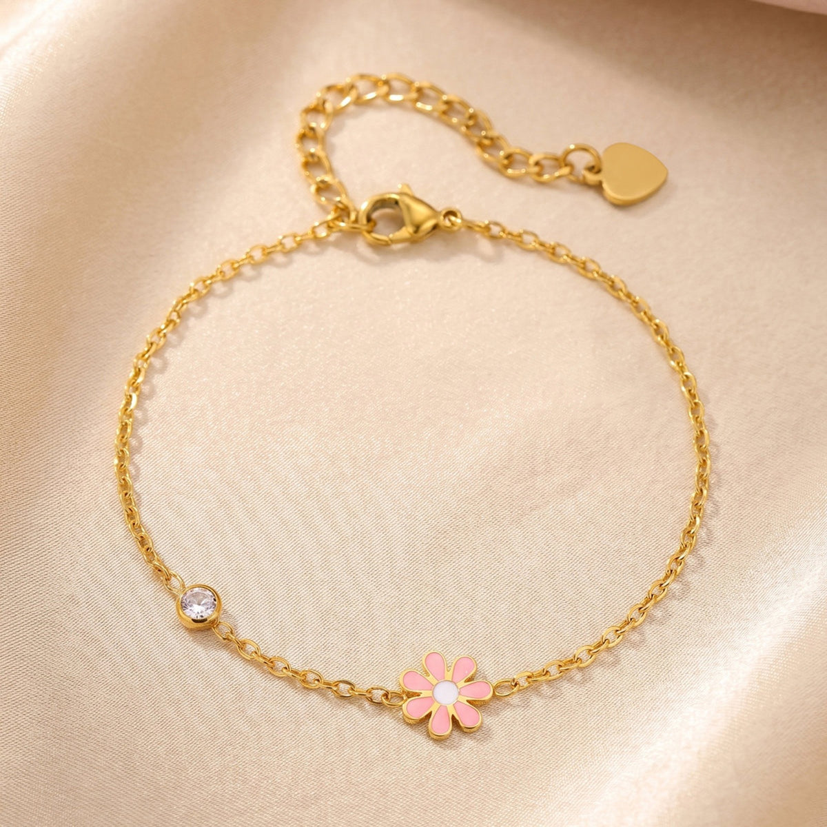 Flower Stainless Steel Bracelet Unisex
