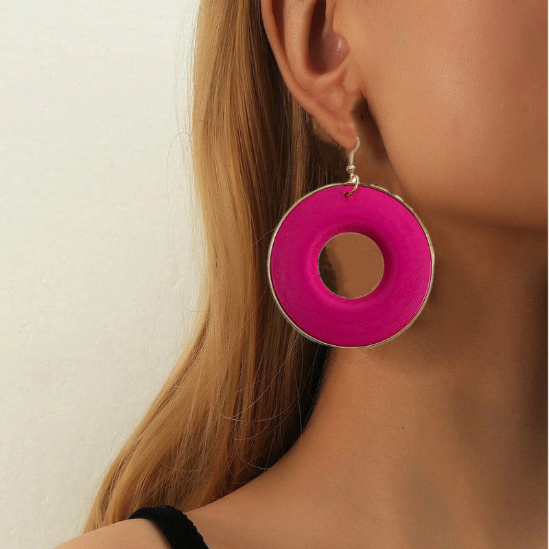 Wooden African Style Round Earrings for Women - Vienna Verve Collection