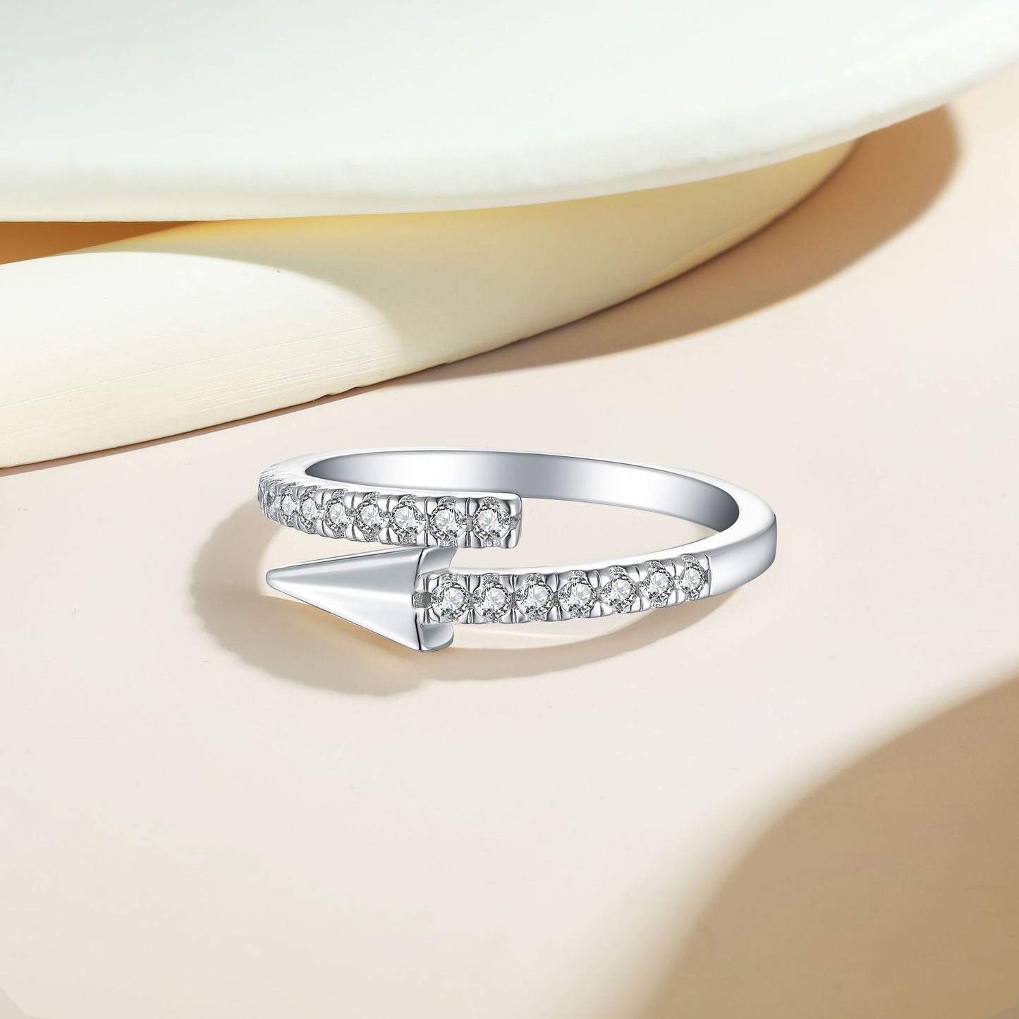 New Cross-Border Explosion S925 Sterling Silver Arrow Ring