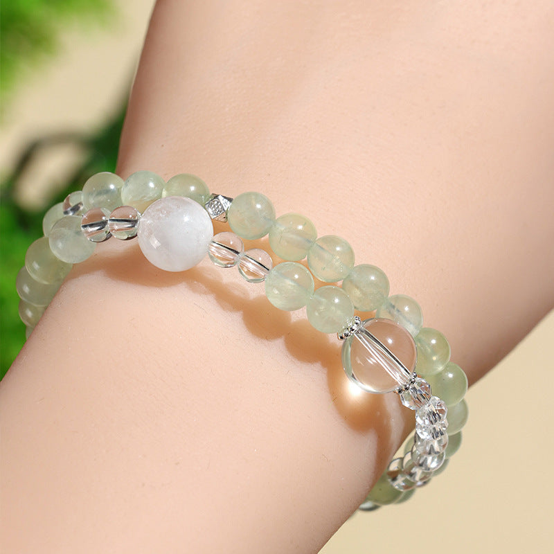 Planderful Fortune's Favor Bracelet – Elegant White Crystal Design