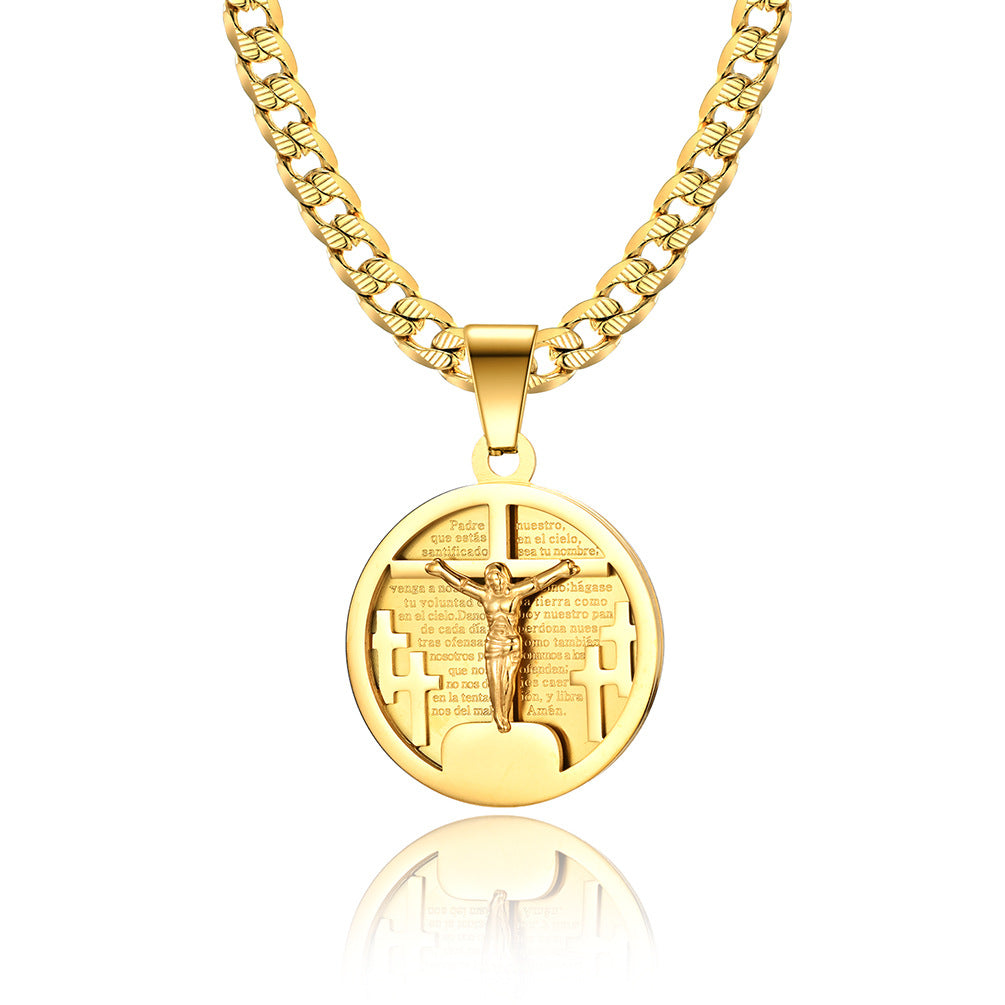 Statement Cross Pendant — Silver or Gold