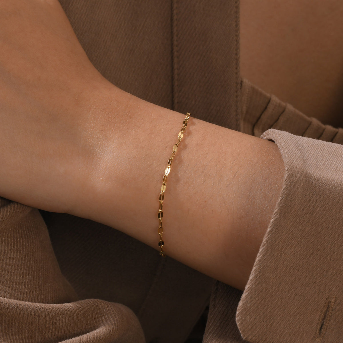 Gold-Plated Stainless Steel Bracelet