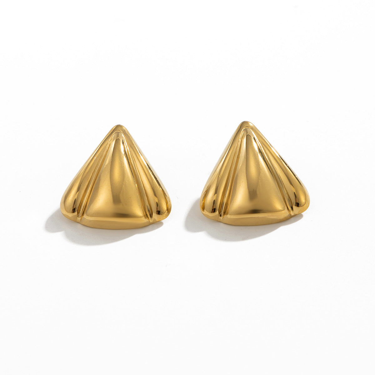 Stainless Steel Geometric Stud Earrings For Business Professionals By Planderful Vienna Verve