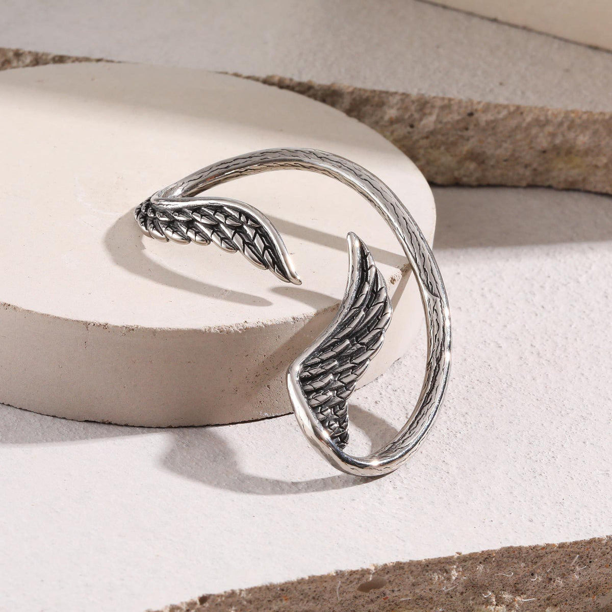 Vintage Stainless Steel Earring — Left Ear