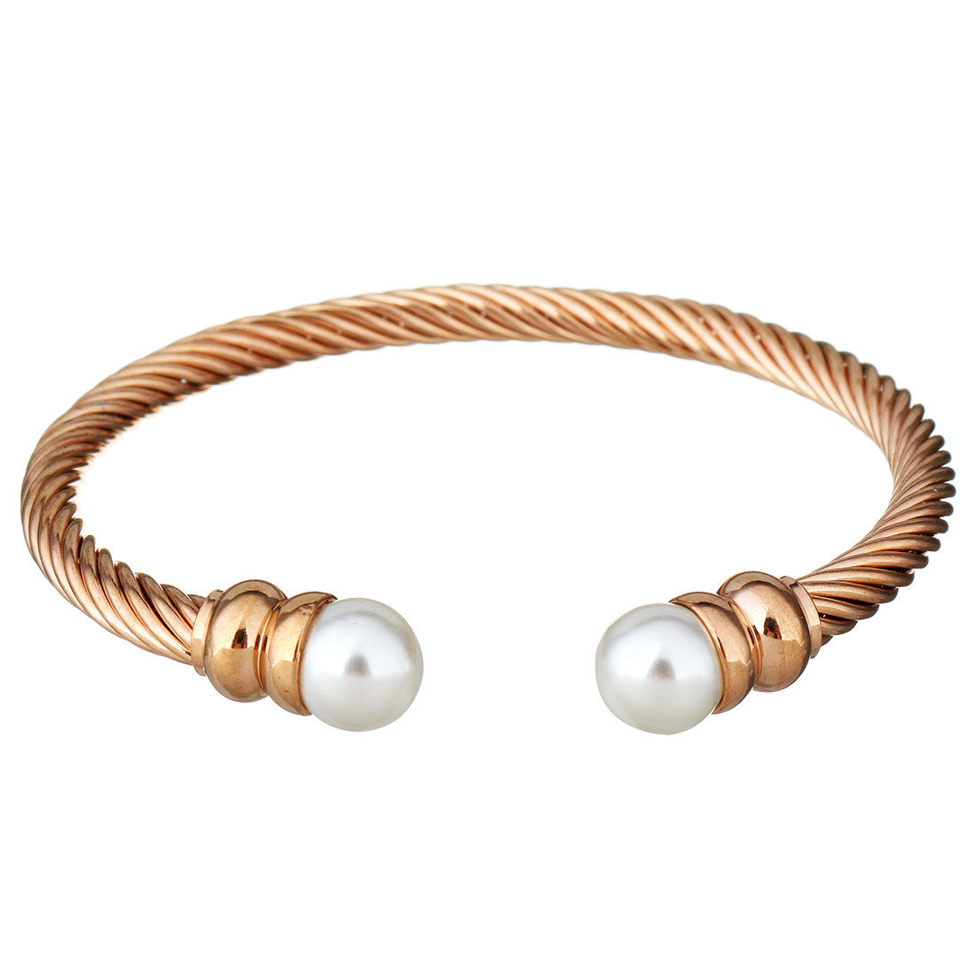 Planderful Open Ring Wire Bracelet Premium 18K Gold Plated Non Fading Jewelry For Fashion Forward Lovers