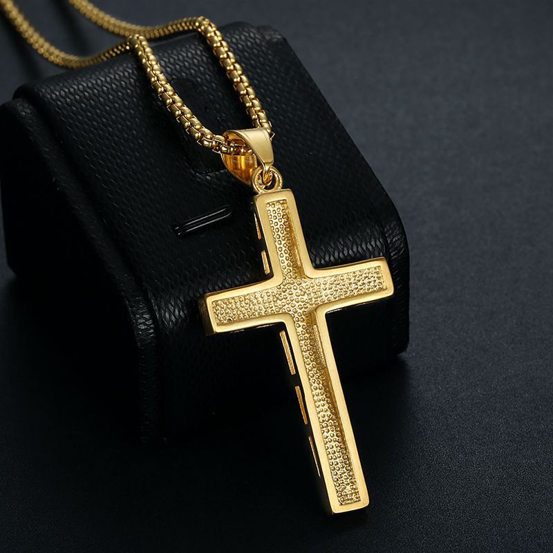 Steel Necklace – Elegant Cross Pendant