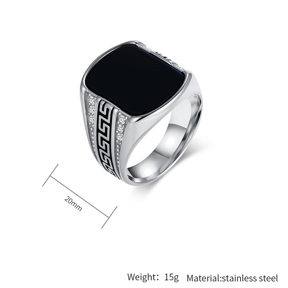 Steel Ring - Elegant Mens Ring Planderful