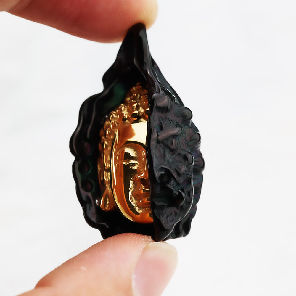 Planderful Stainless Steel Necklace Evil Buddha Logo For Men Pendant Jewelry Durable Bold Design Everyday Genie