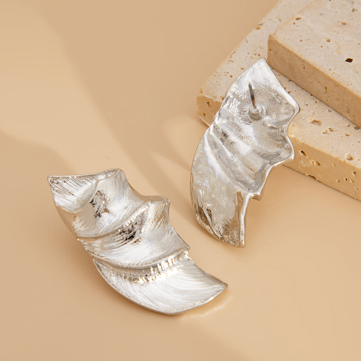 Planderful Vienna Verve Earrings – Elegant Fold Design