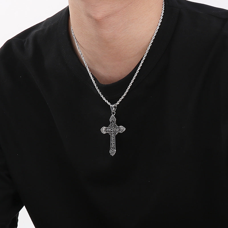 Planderful Norse Eye Of Horus Necklace Titanium For Men Bold