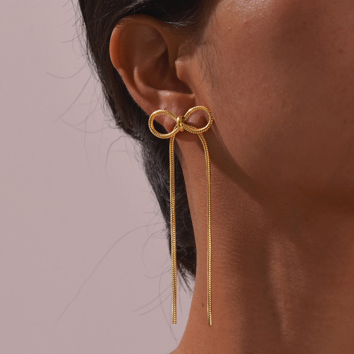 Stainless Steel Snake Earrings