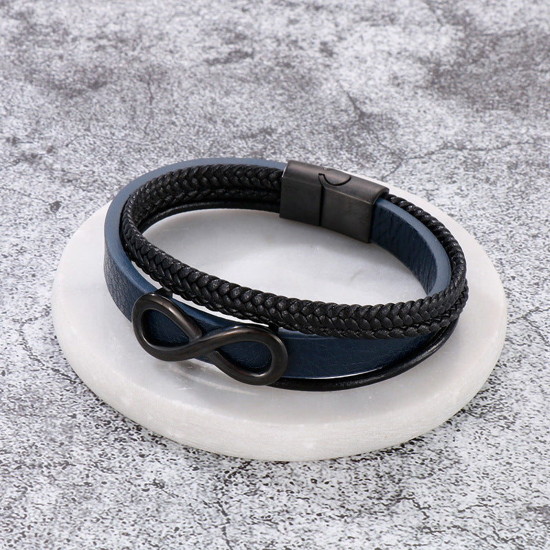 Planderful Men Stainless Steel Bracelet With Magnet Buckle