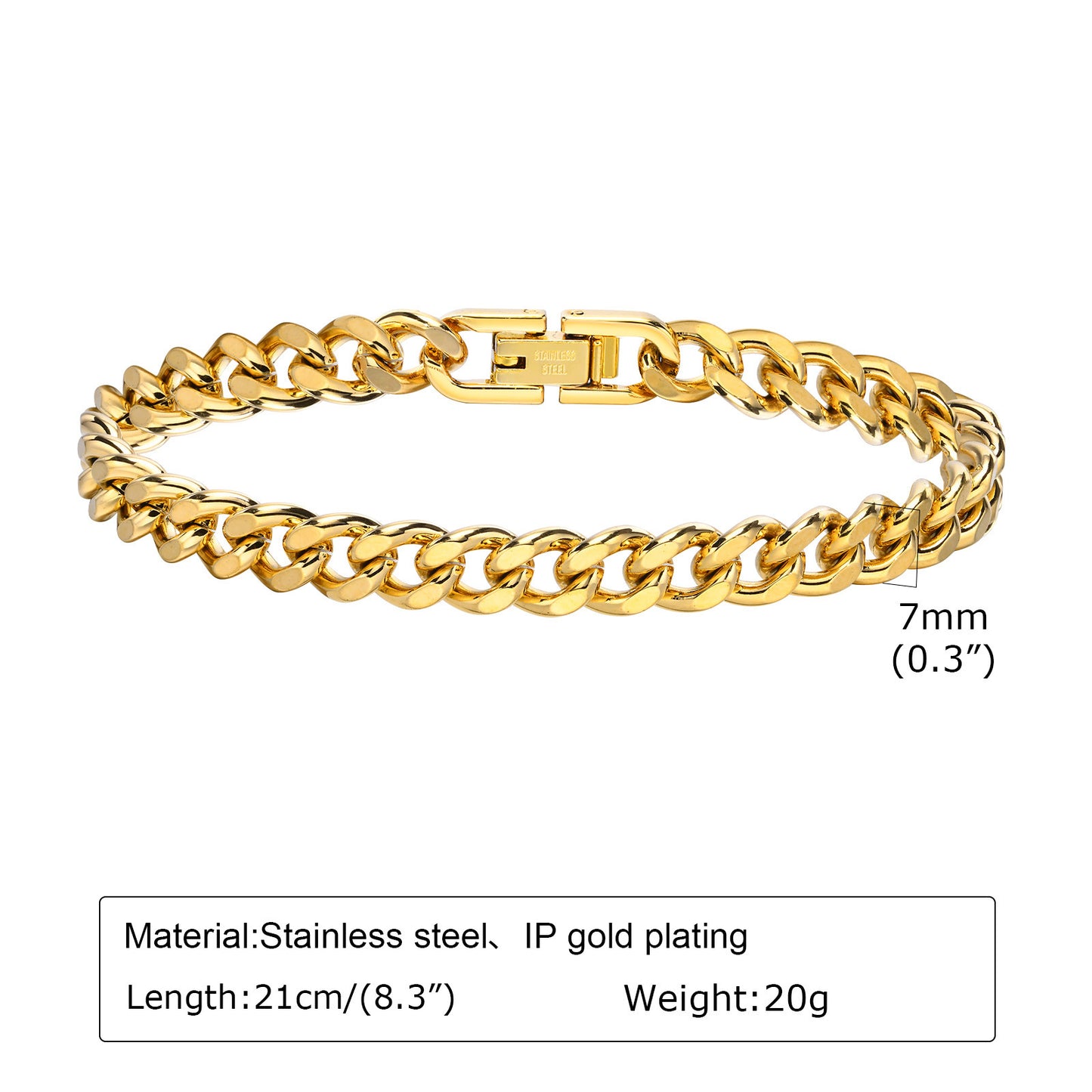 Titanium Steel Jewelry Stainless Steel Cuban Chain for Men