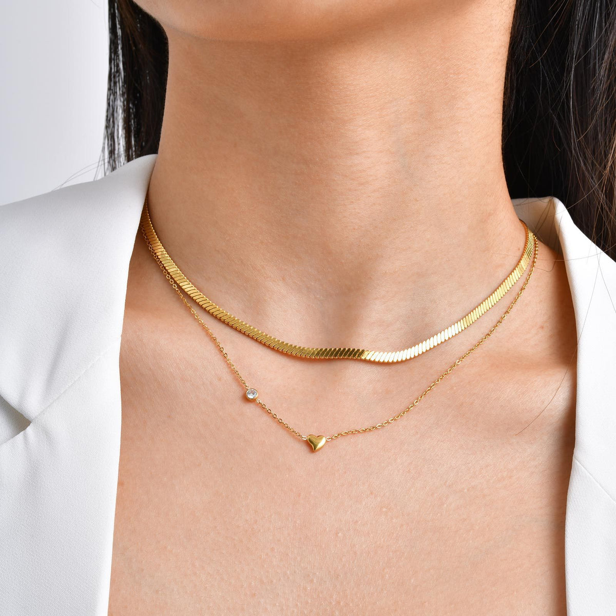 Blade Chains – Multi-Layer Love Necklace Stacked