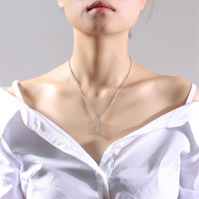 Cross-Border Jewelry Wholesale Simple Stainless Steel Pendant