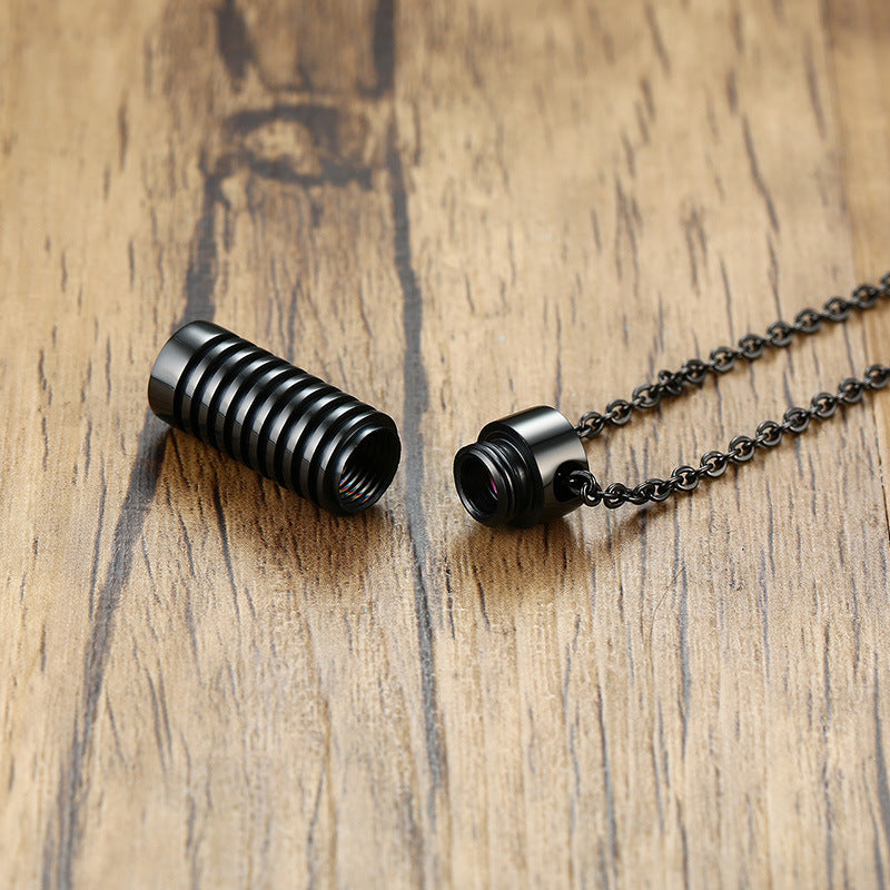 Stainless Steel Threaded Pet Urn Pendant Openable Wholesale