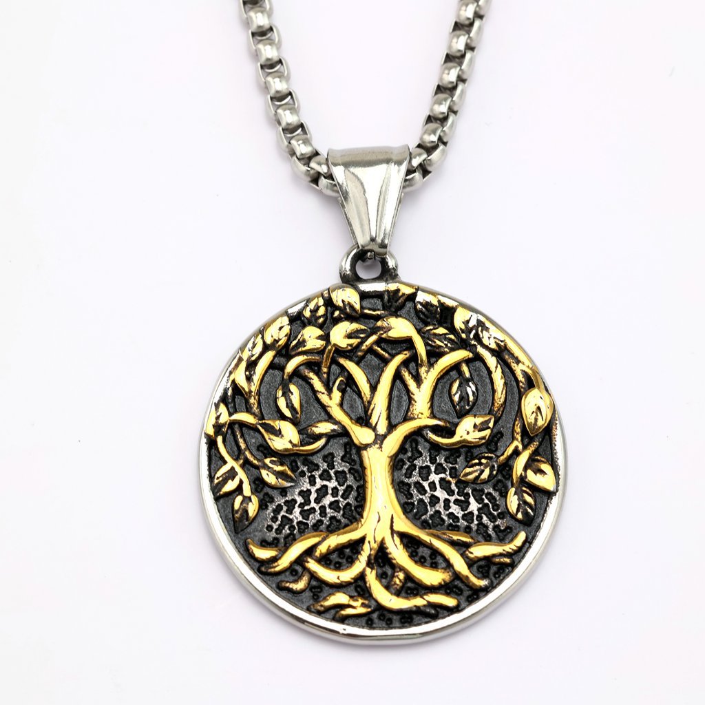 Planderful Unisex Tree of Life Pendant Necklace Retro