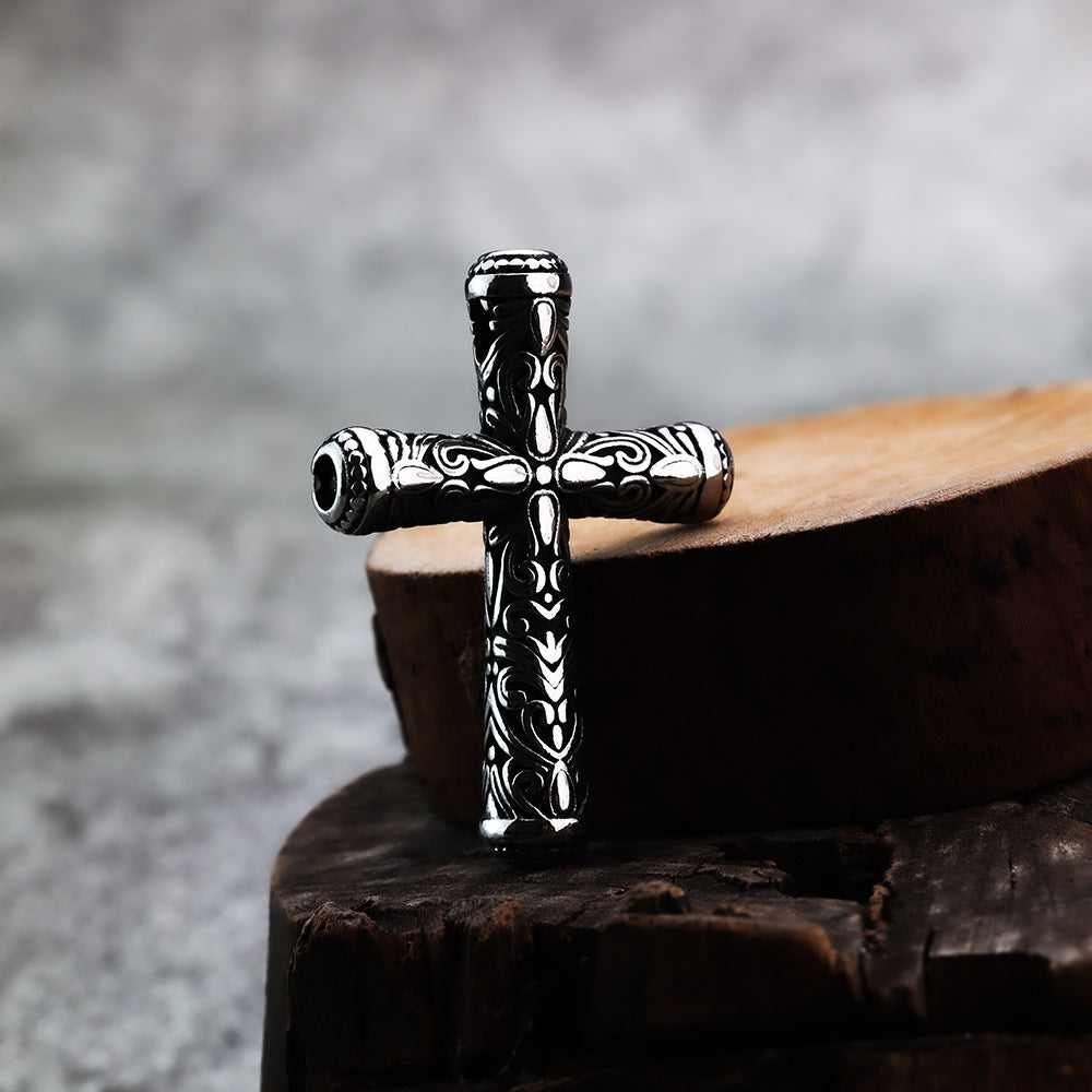 Cross Trendy Stainless Steel Pendant Necklace