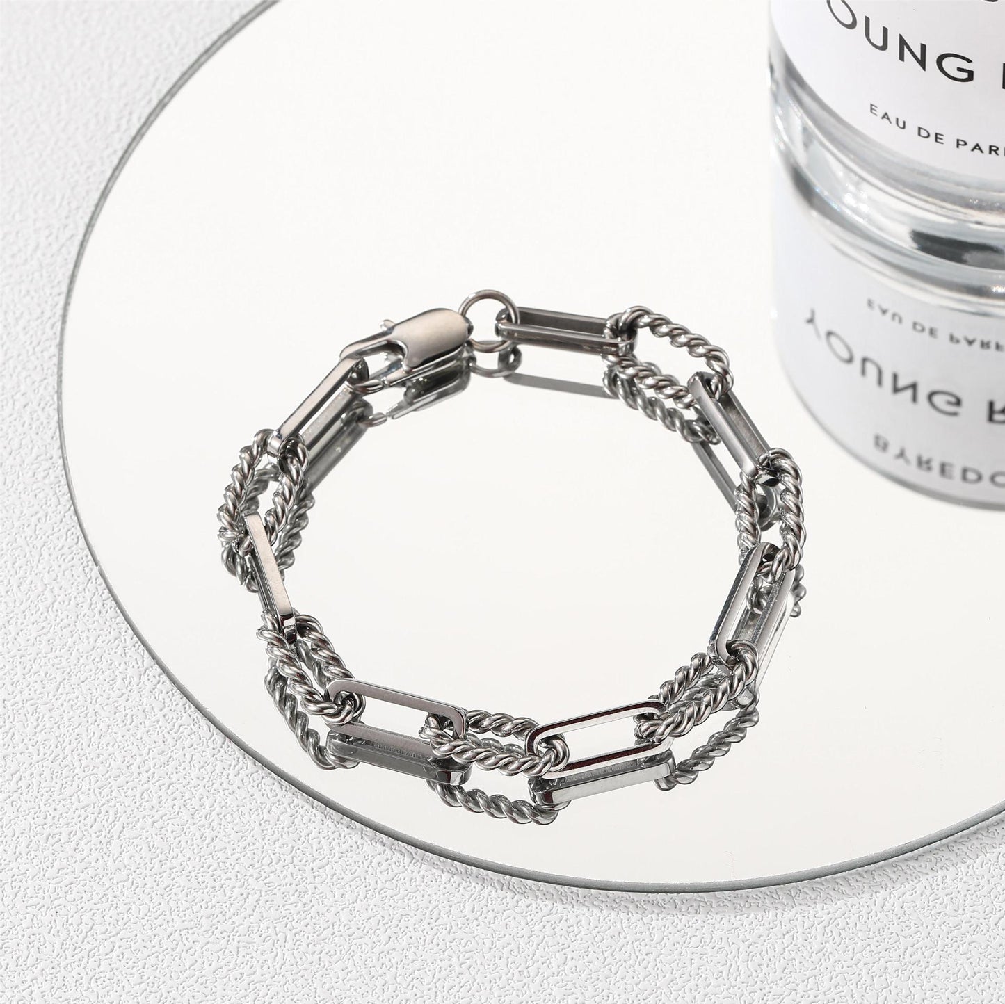 Planderful Jewelry Stainless Steel Necklace For Men And Women Unisex Modern Luxe Chain