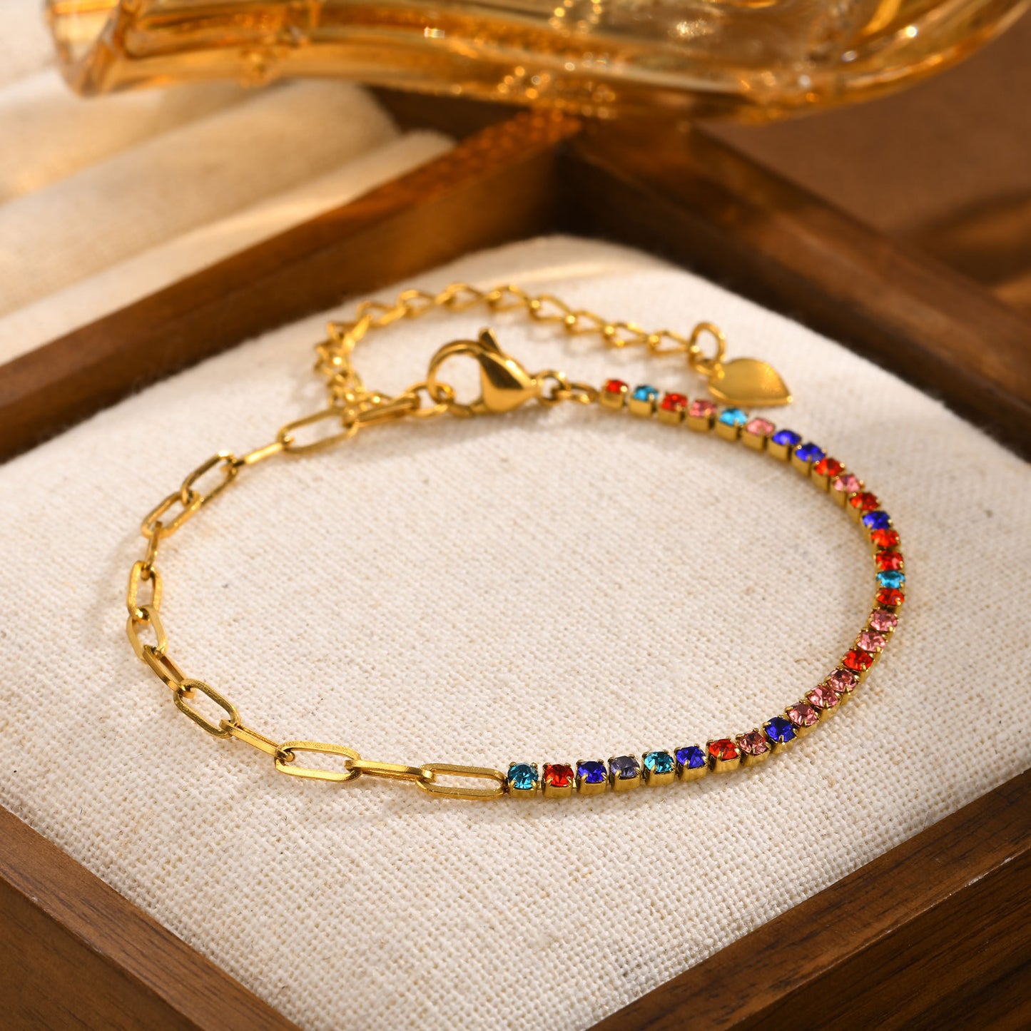 Stainless Steel Ladies Titanium Steel Fashion Bracelet Gold