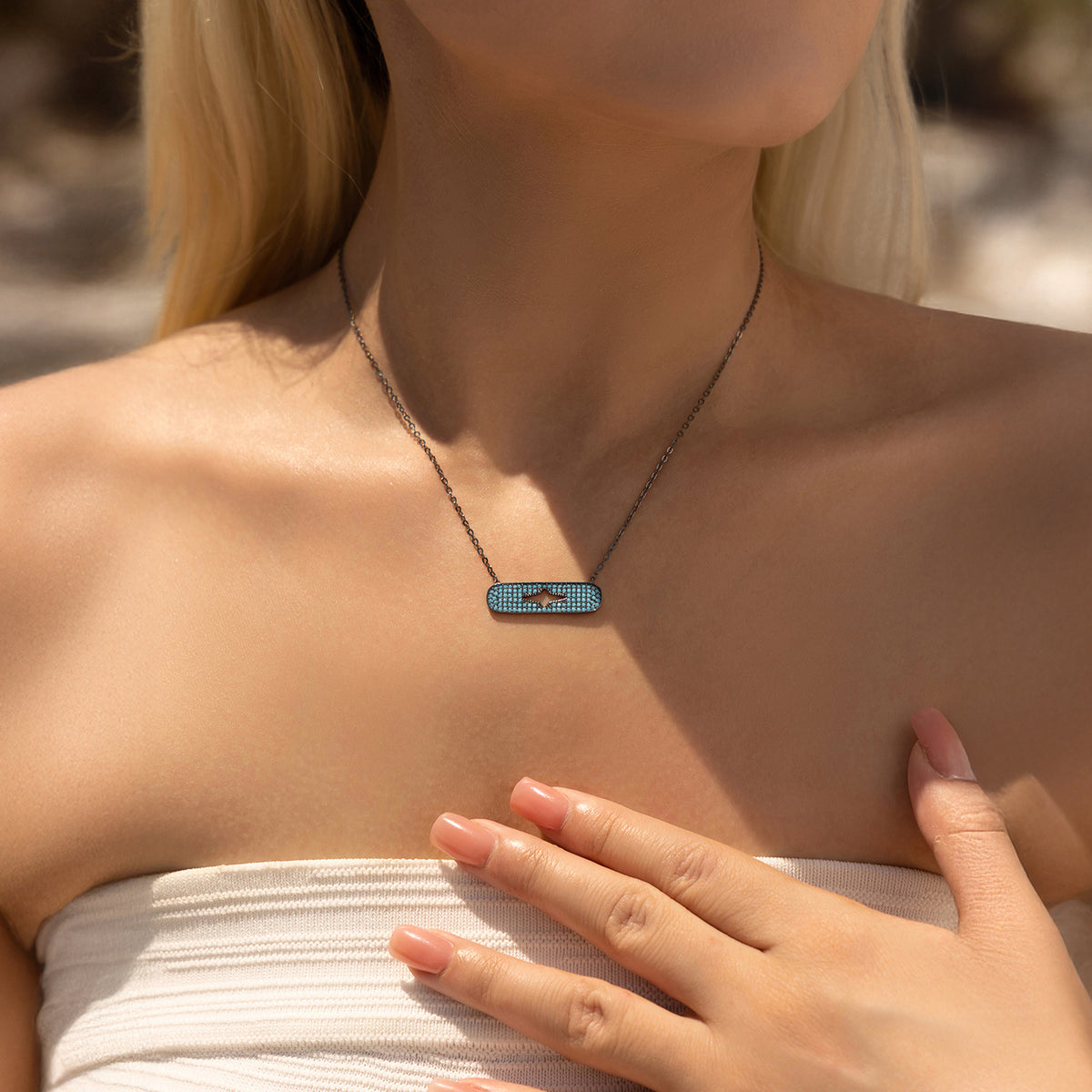 925 Sterling Silver Turquoise Necklace