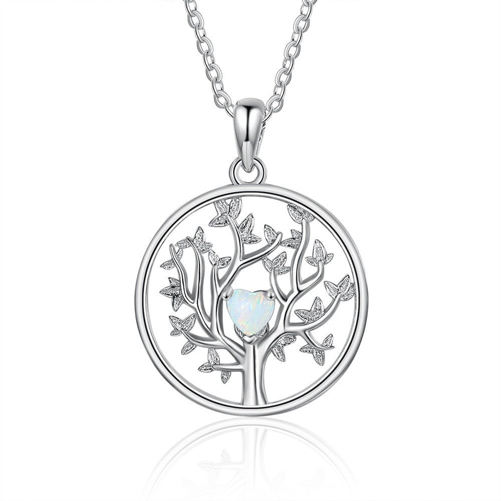 Planderful Jewelry Opal Tree Of Life Necklace