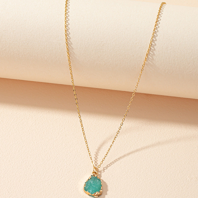 Crystal Bud Resin Necklace - Elegant Vienna Verve Collection