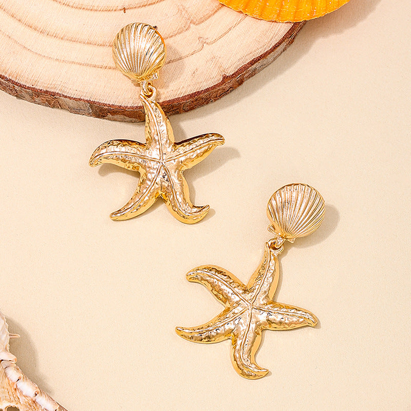Seaside Chic Seashell and Starfish Earrings - Wholesale Summer Collection by Planderful