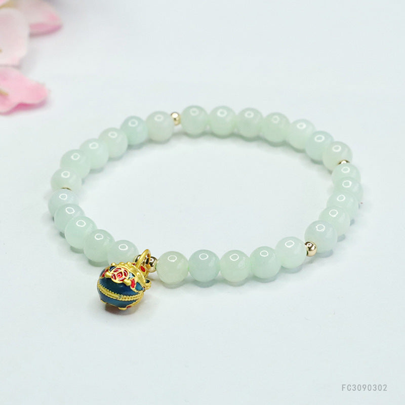 Jadeite Round Bead Style 4 Bracelet
