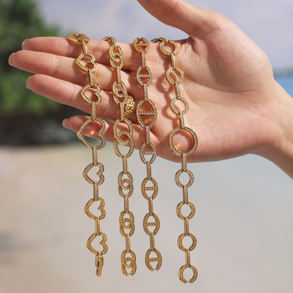 Planderful Genie 5A Zircon Geometric Bracelet For Women