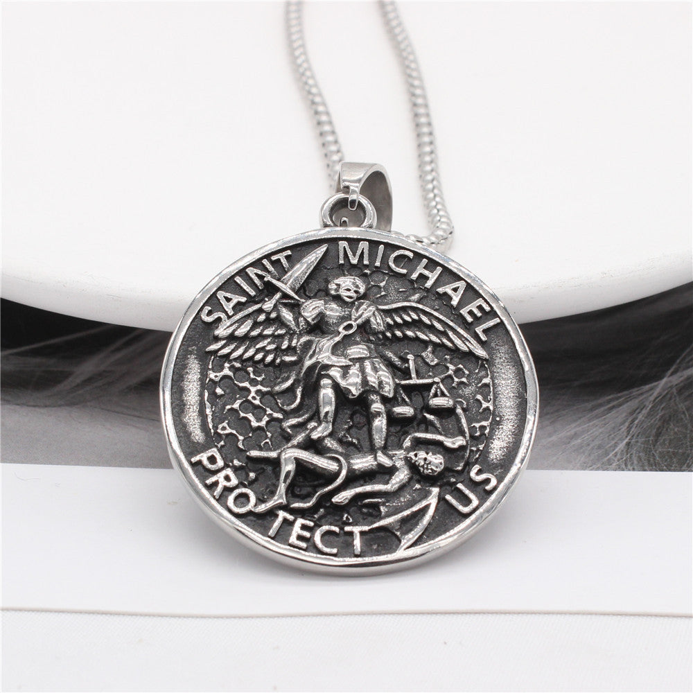 Greek Mythology Pendant Premium Titanium Steel Unisex Necklace By Planderful For Men And Women