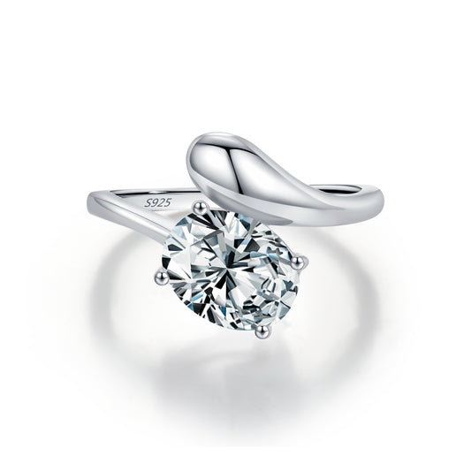 Planderful Everyday Genie Zircon Ring – Elegant Serpentine Design