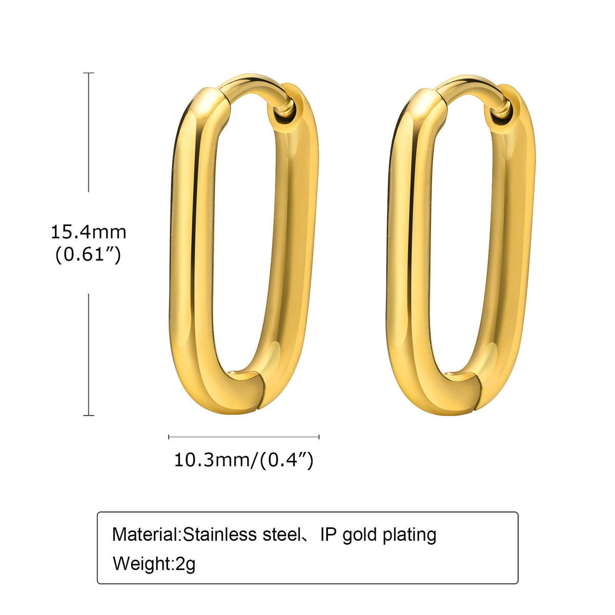 Modern Stainless Steel Earrings
