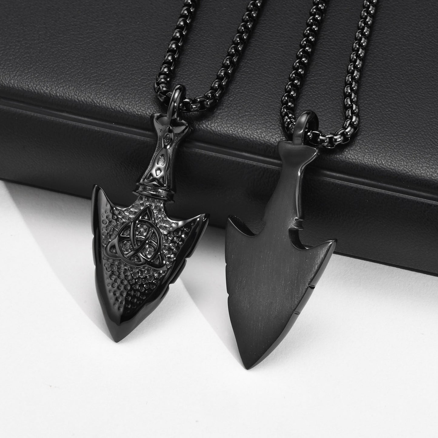 Cross-Border Jewelry Stainless Steel Celtic Knot Arrow Pendant