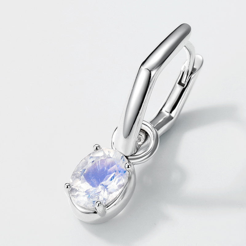 Planderful Everyday Genie Earrings – Elegant, Versatile Blue Moonlight Silver