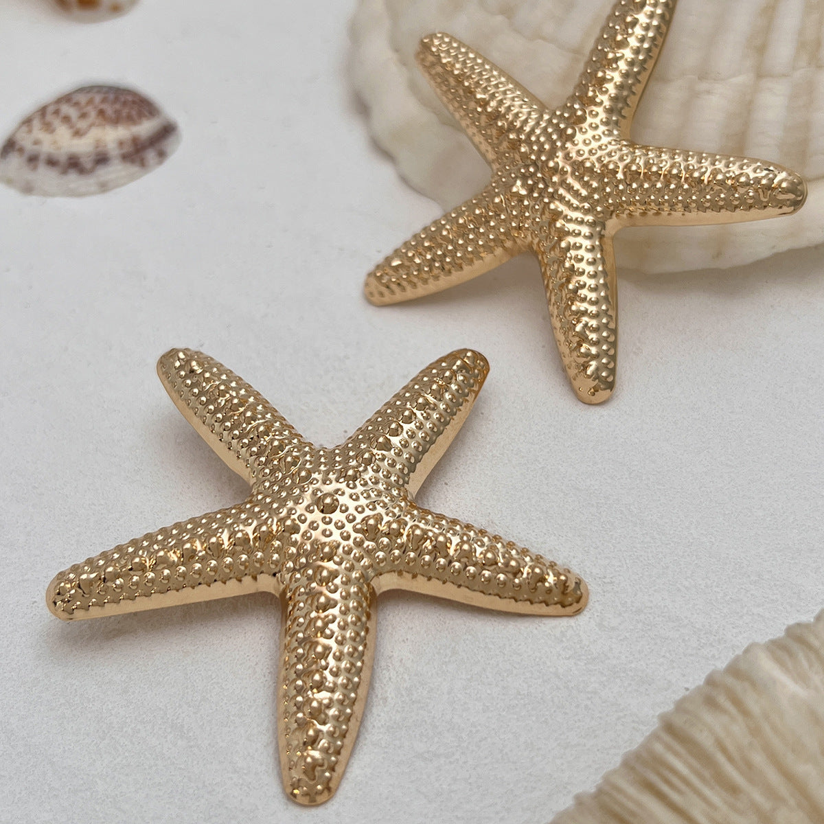 Planderful Vienna Verve Starfish Stud Earrings – Versatile Ocean-Inspired Design