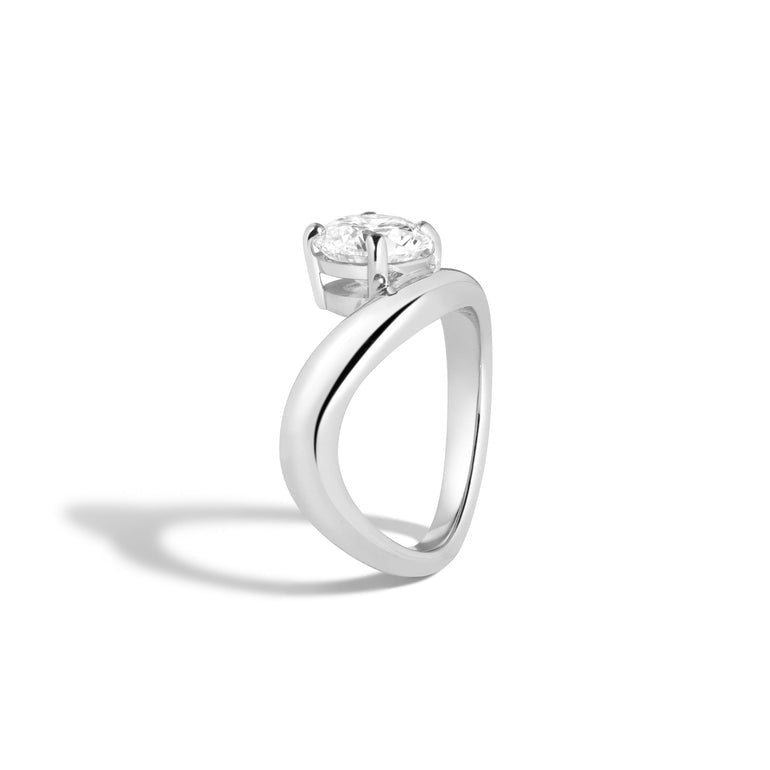 Source Factory 2.0 Carat Moissanite Ring S925 Silver Luxury