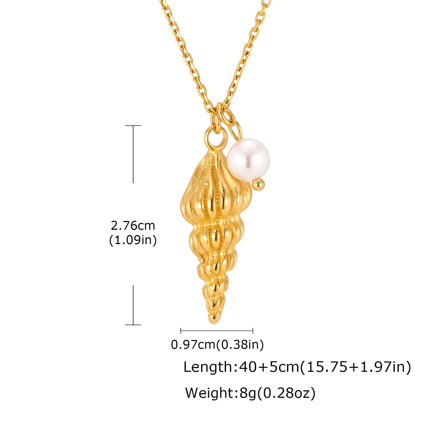 Seaside Vacation Wind Collarbone Chain Stainless Steel Ceramic Starfish Shallow Lake Blue Necklace