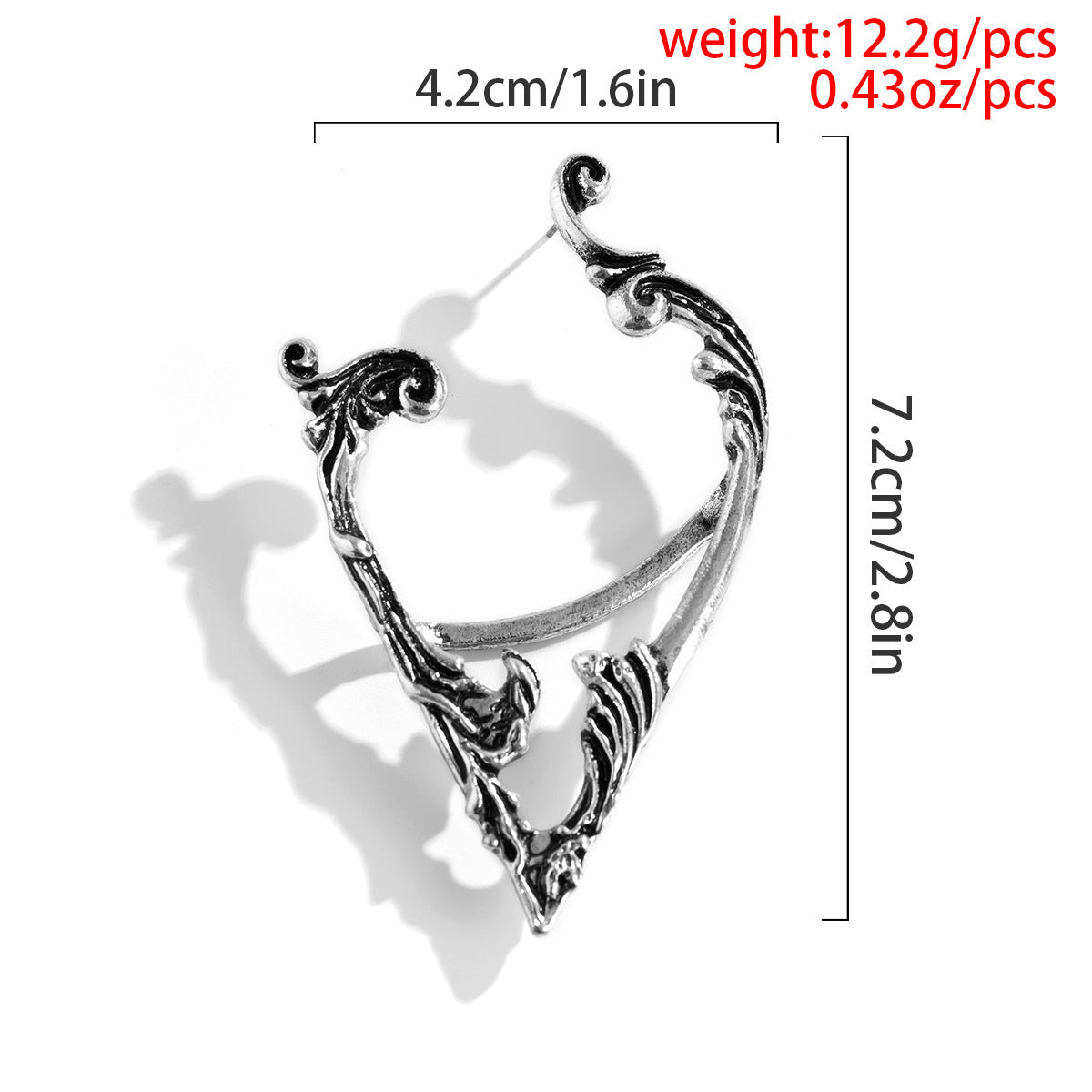 Planderful Halloween Outline Earrings For Women Retro European American Elf Studs Dark Wind Versatile Statement