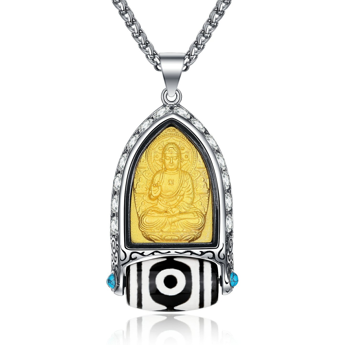 Steel Necklace - Vintage Zodiac Signs And Saint Charms Chain For Men And Women Everyday Luxe