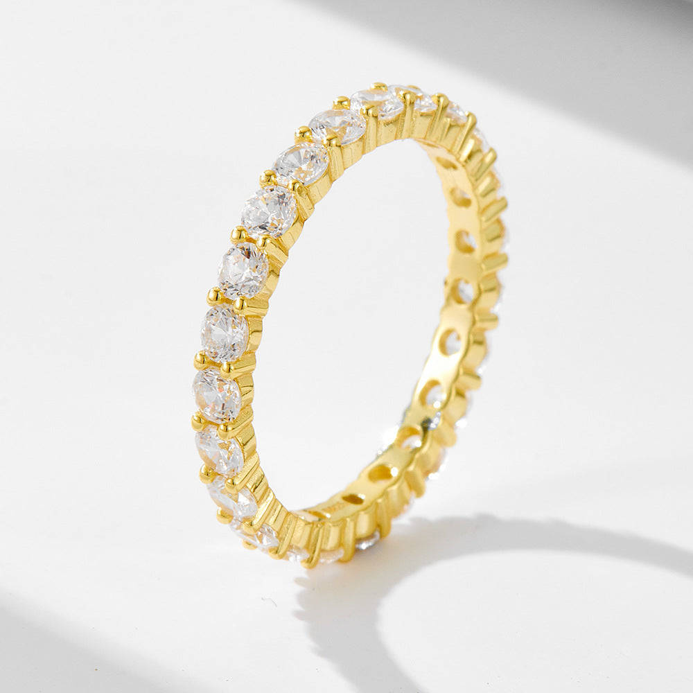 Planderful Collection Zircon Ring For Women Sterling Silver 925 Ice Flower Cut Rectangle Niche Luxury