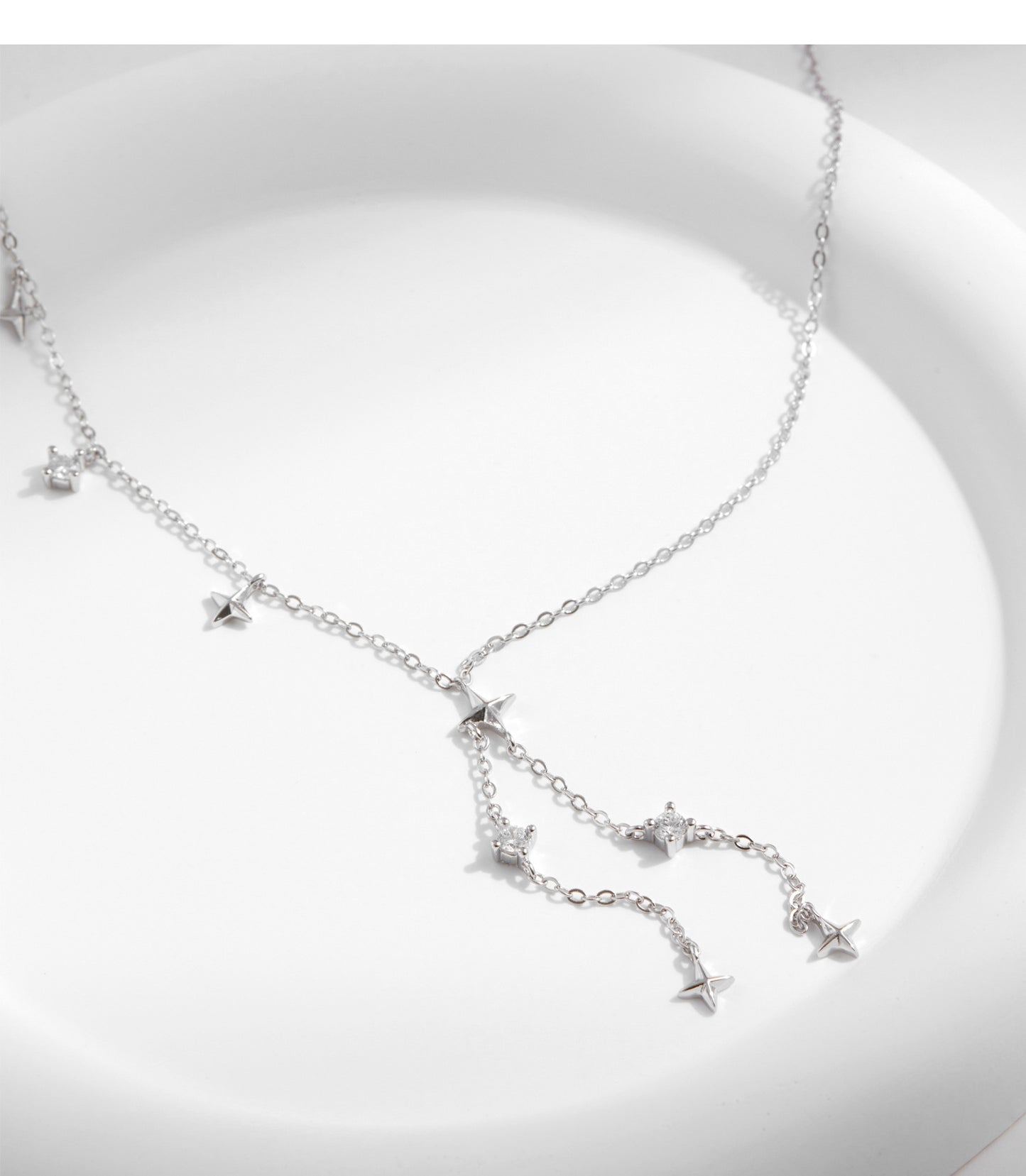 Planderful Everyday Genie S925 Silver Gypsy Necklace – Original Chic Star Mang Tassel Y Chain