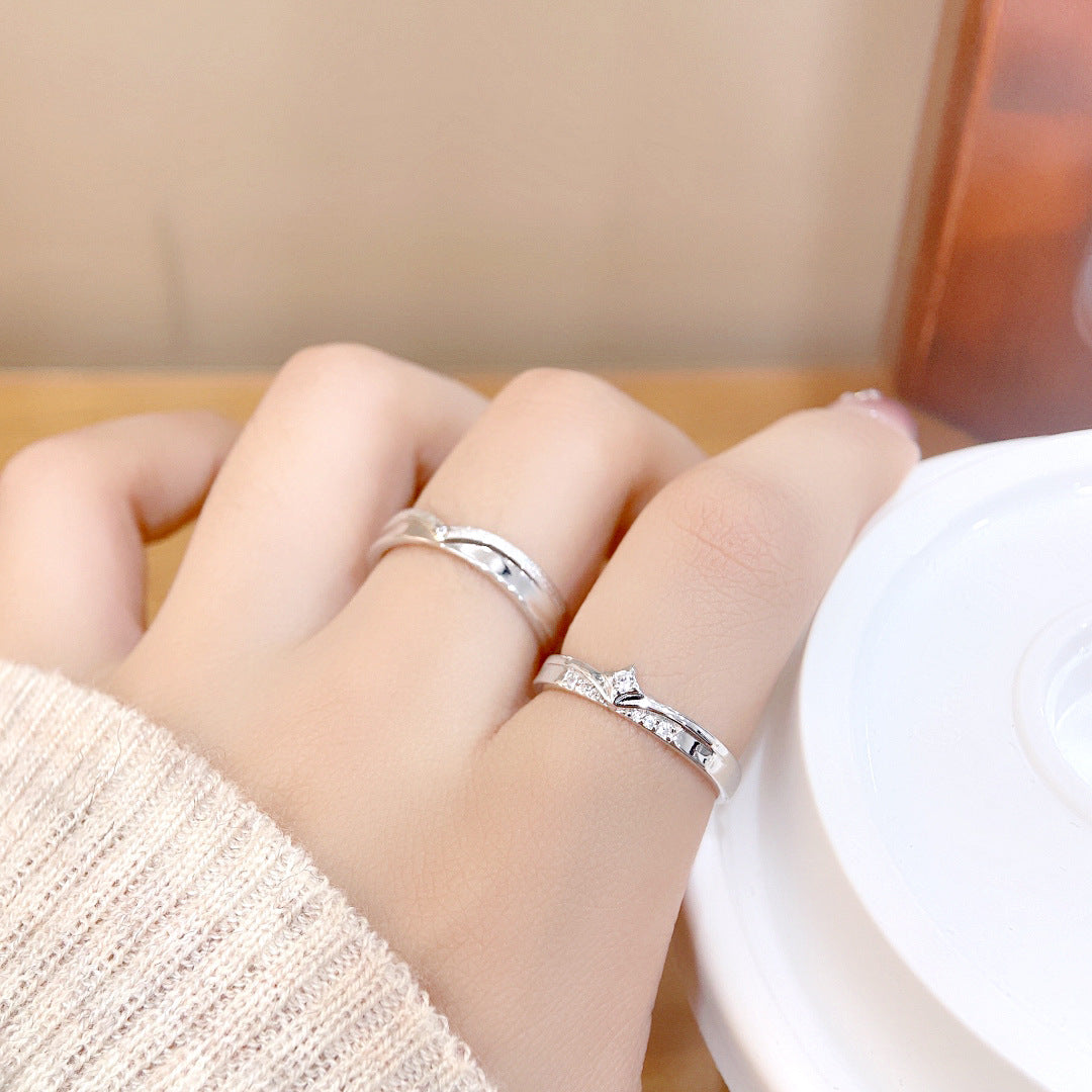 Minimalist Star 925 Sterling Silver Men's Ring