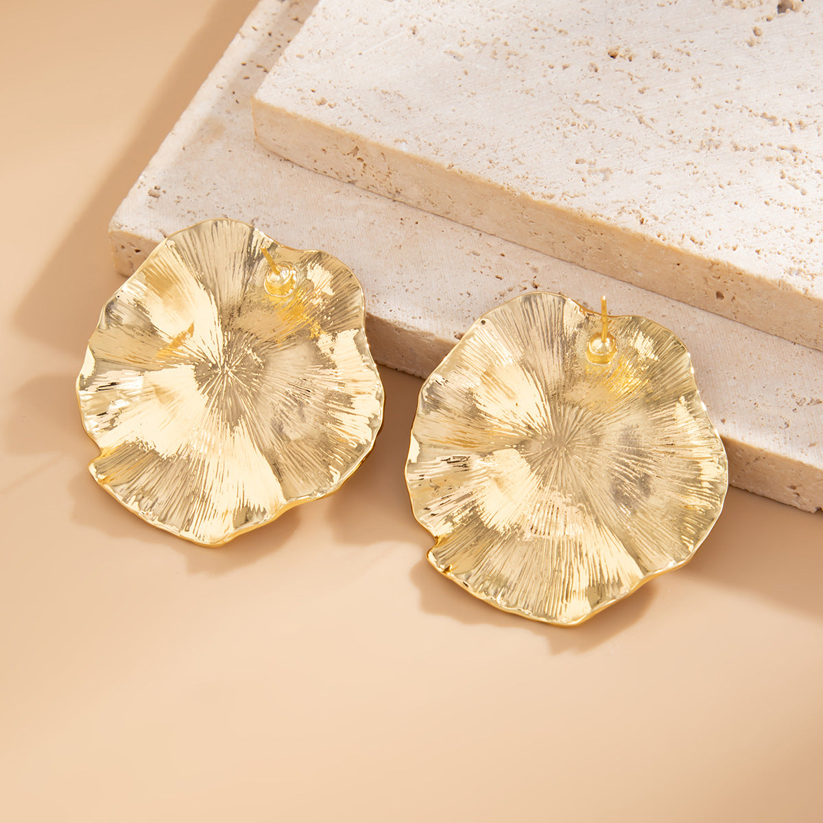 Planderful Vienna Verve Earrings – Creative Geometric Design with Pearl Accents