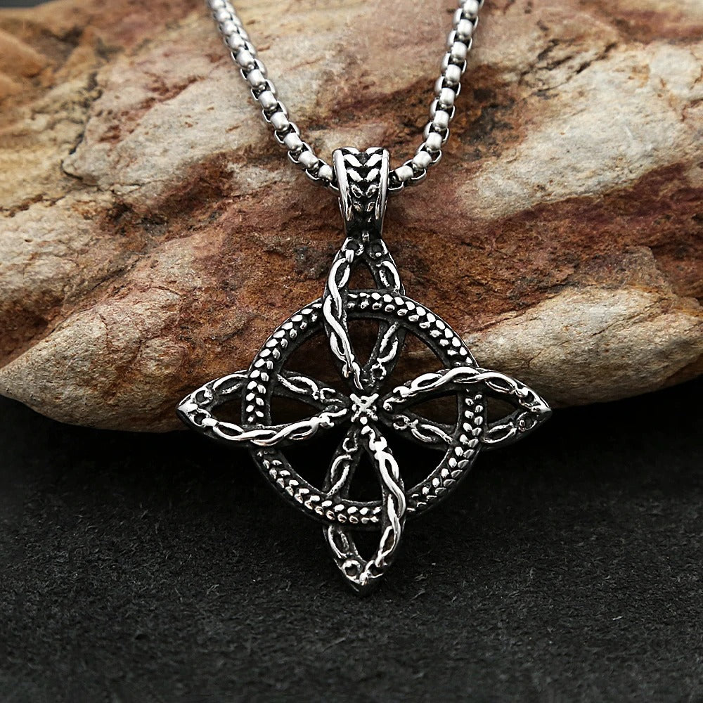 Vintage Viking Stainless Steel Men's Pendant Necklace
