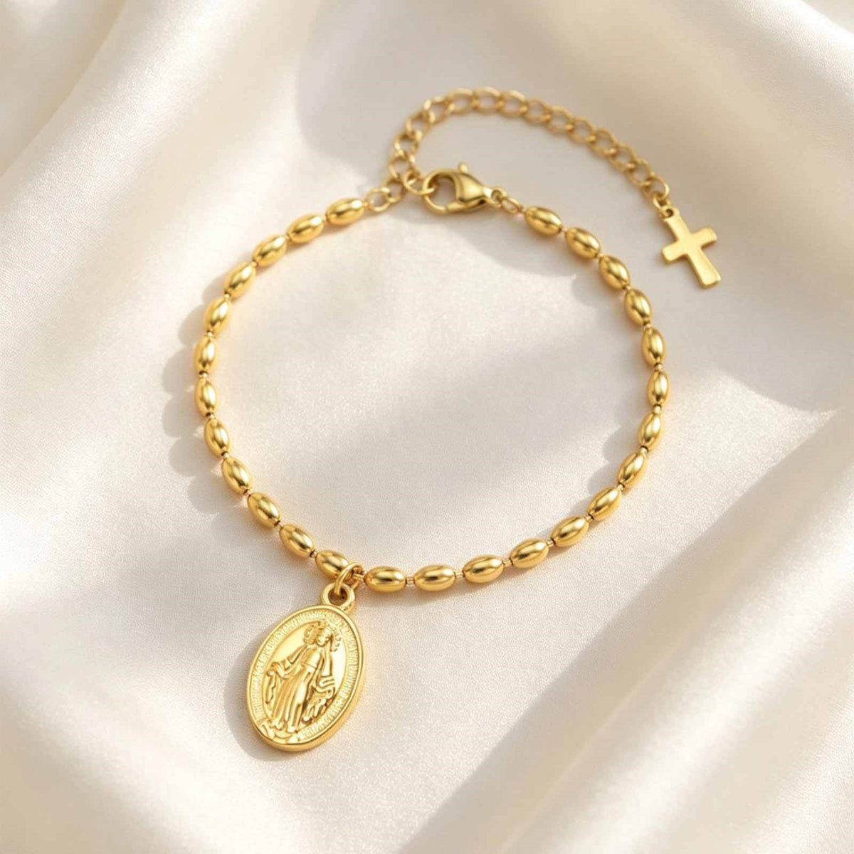 Cross Stainless Steel Bracelet