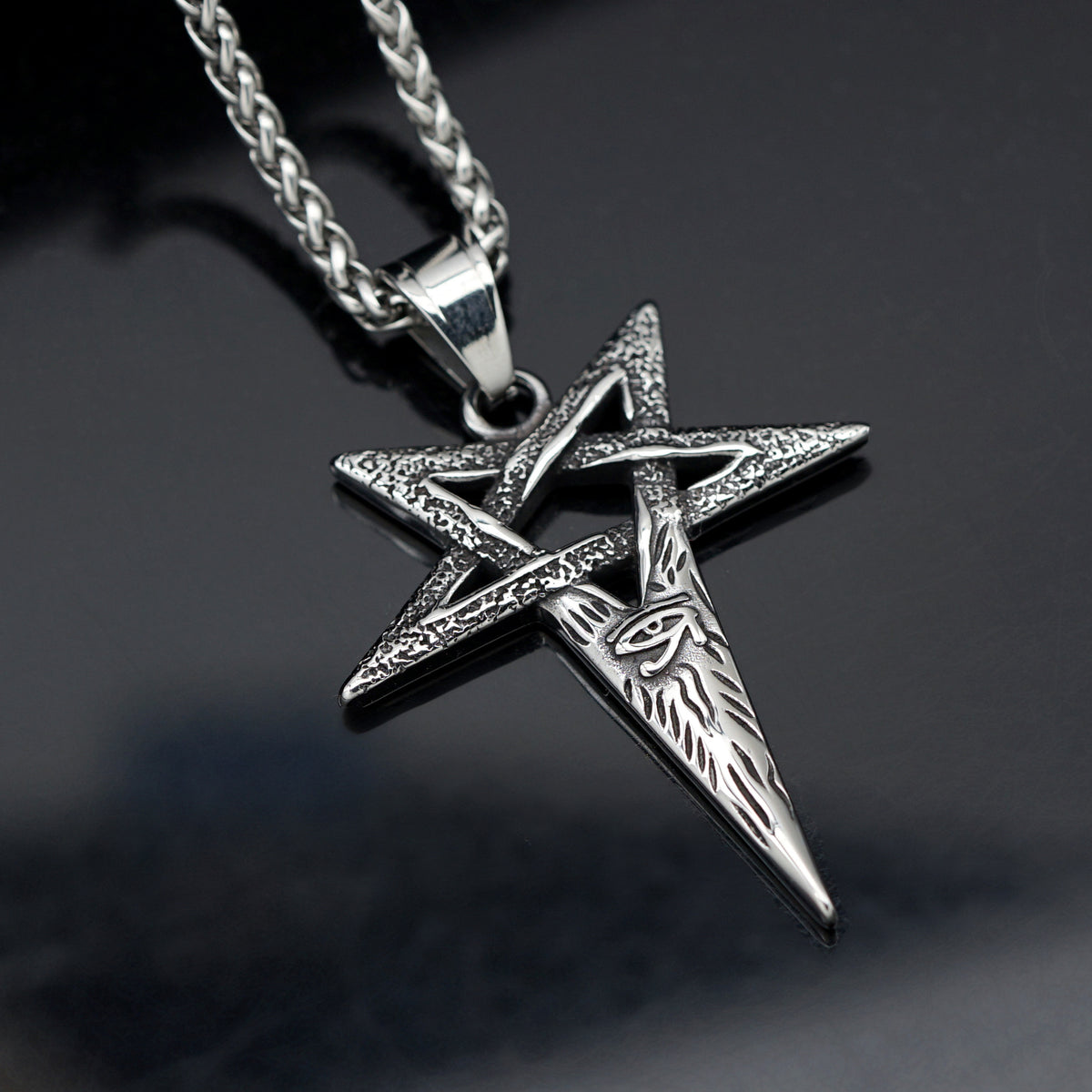 Punk Star Evil Eye Men's Pendant Necklace