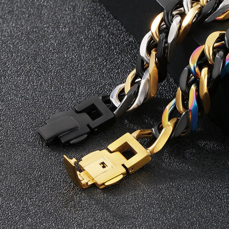 Mens Bracelet Planderful Genie Korean Mix Color Woven