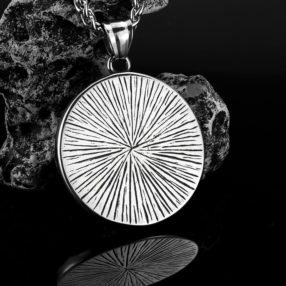 Planderful Viking Pendant Necklace For Men In Titanium Steel With Personalized Slavic Charm Rugged Everyday Gift