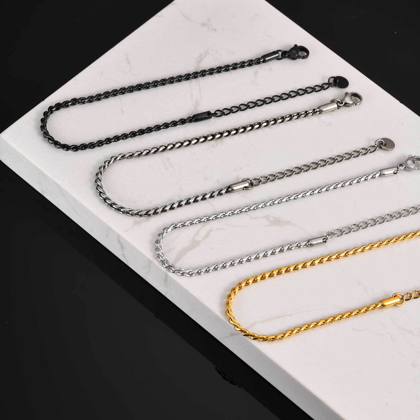 Planderful Stainless Steel Mens Bracelet Minimalist Daily